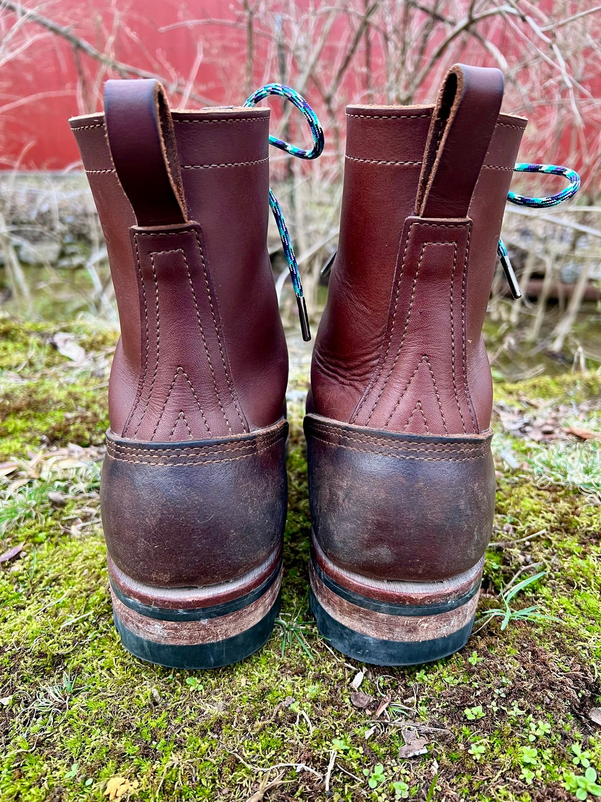 Photo by jrnylaces on March 3, 2024 of the Nicks BuilderPro in Seidel 1964 Brown Roughout.