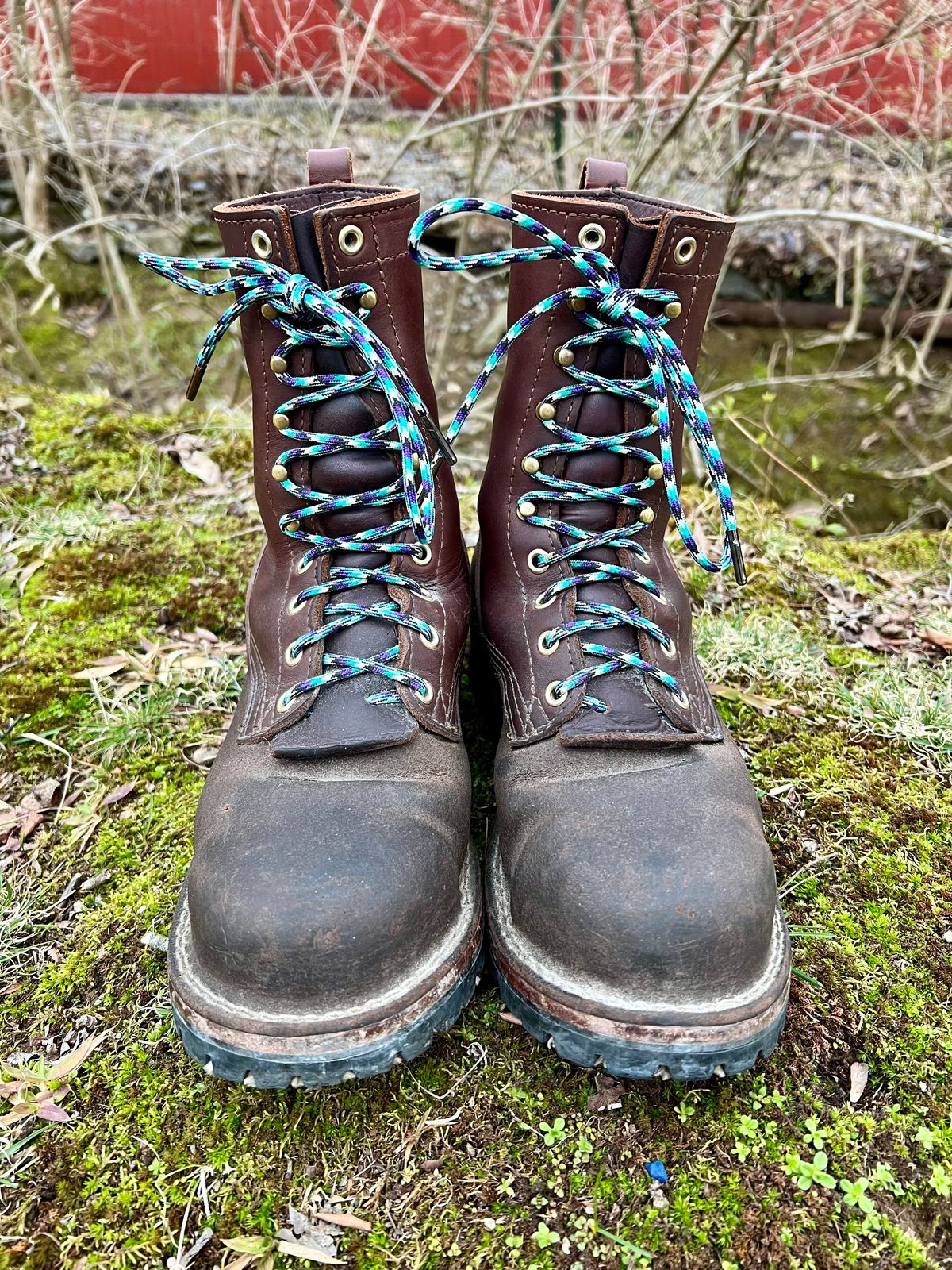 Photo by jrnylaces on March 3, 2024 of the Nicks BuilderPro in Seidel 1964 Brown Roughout.