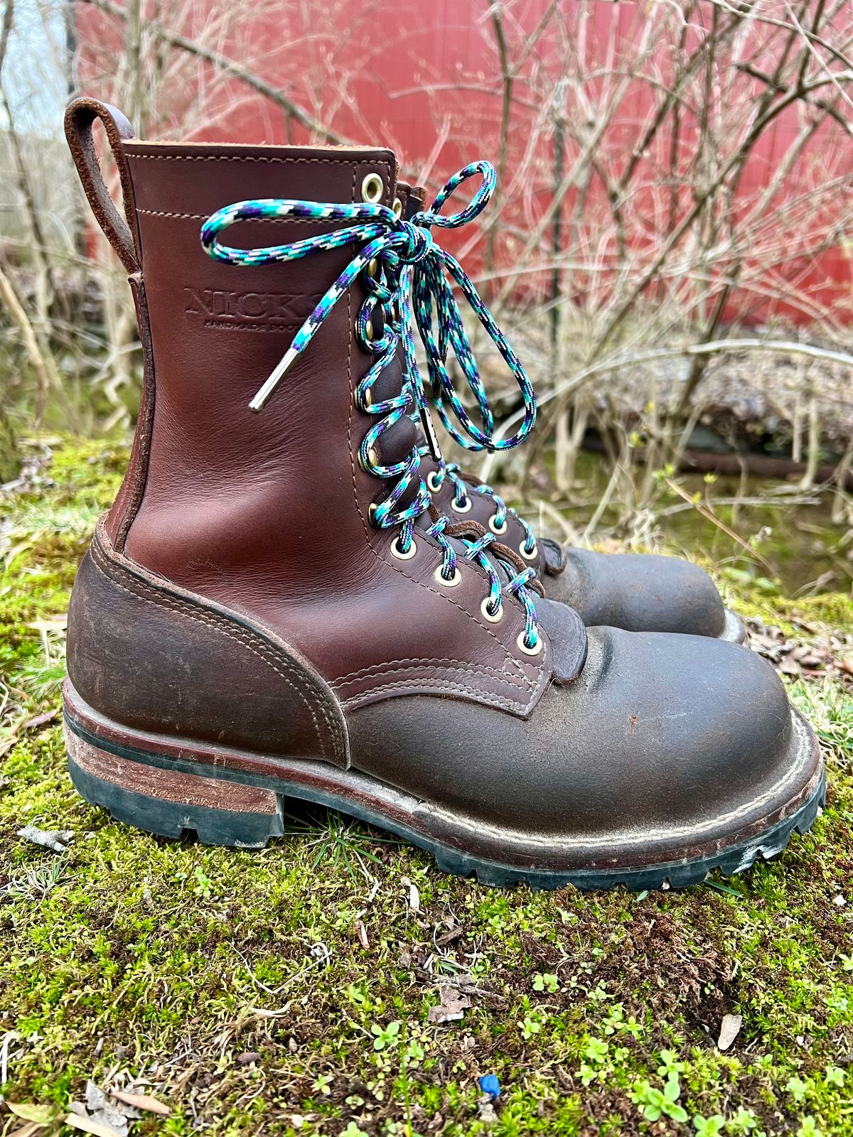 Photo by jrnylaces on March 3, 2024 of the Nicks BuilderPro in Seidel 1964 Brown Roughout.