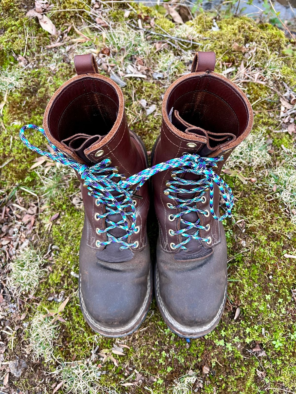 Photo by jrnylaces on March 3, 2024 of the Nicks BuilderPro in Seidel 1964 Brown Roughout.