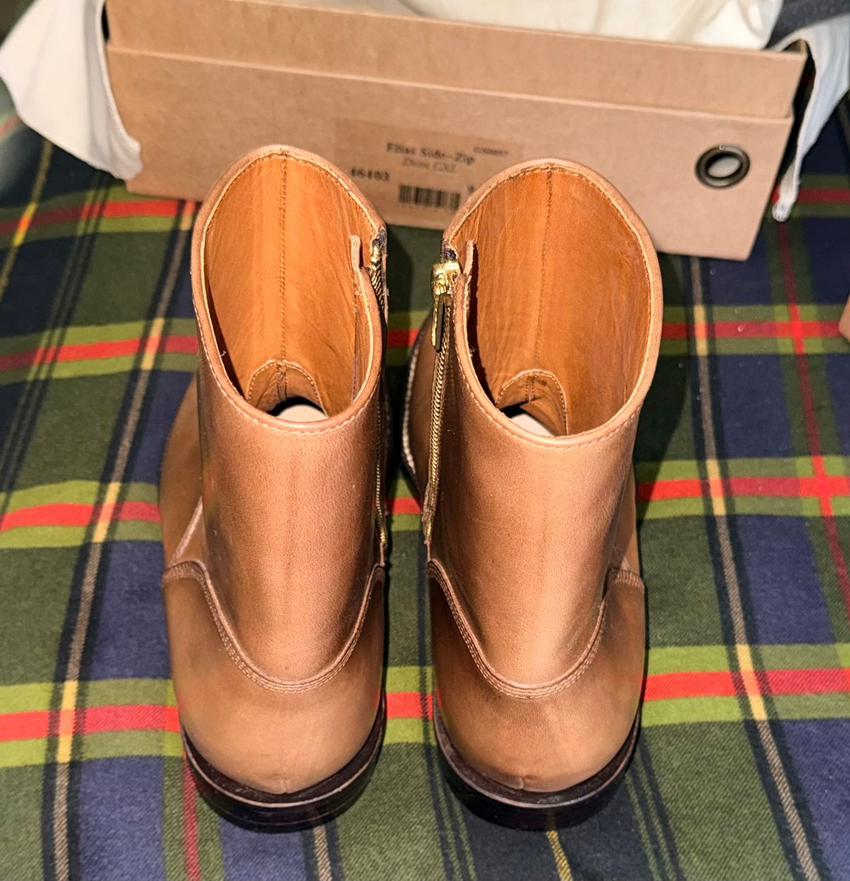 Photo by boots_4_me on February 26, 2026 of the Grant Stone Elias in Horween Dune Chromexcel.