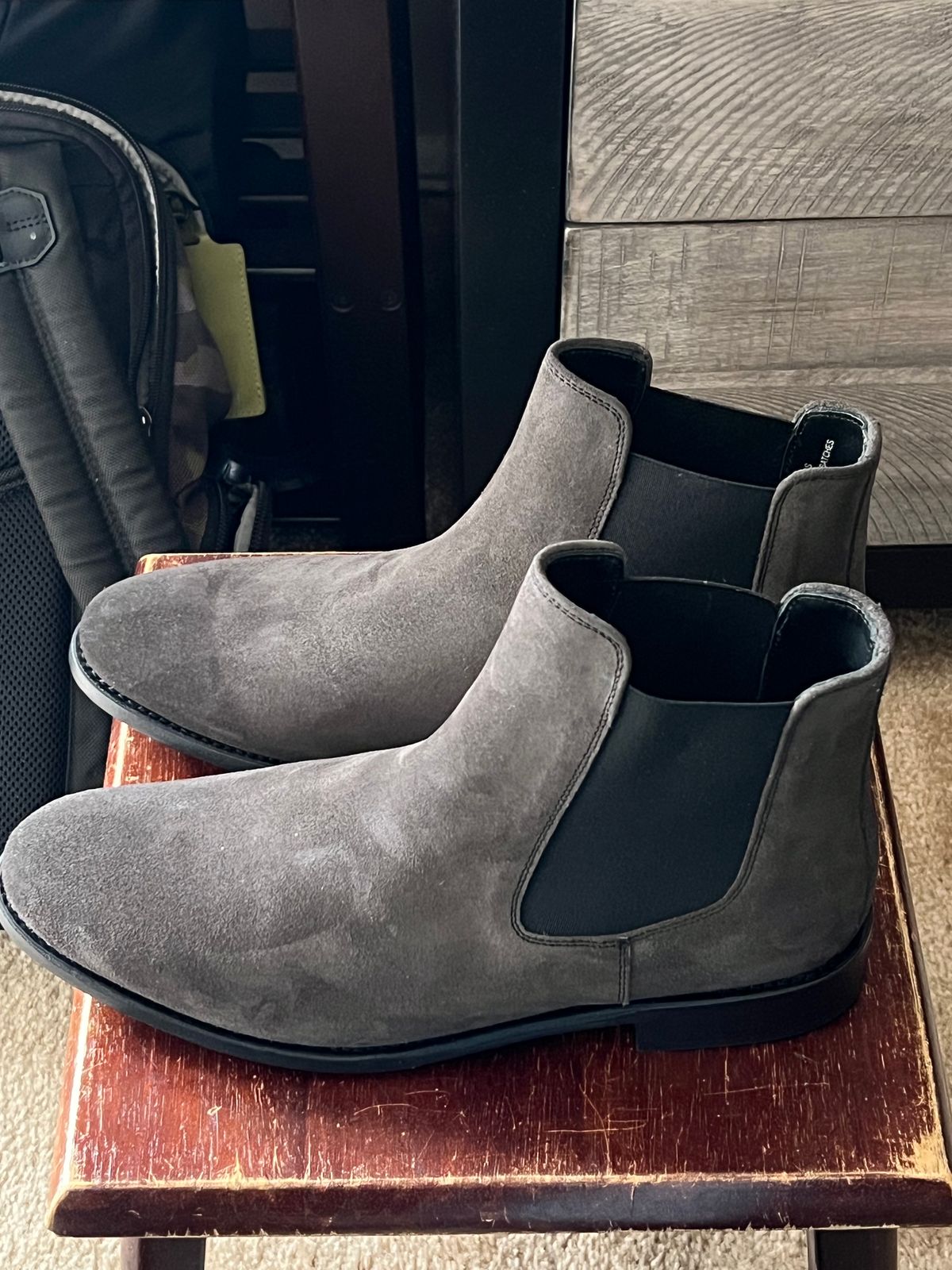 Photo by boots_4_me on July 16, 2023 of the Thursday Cavalier in Grey Full Grain.