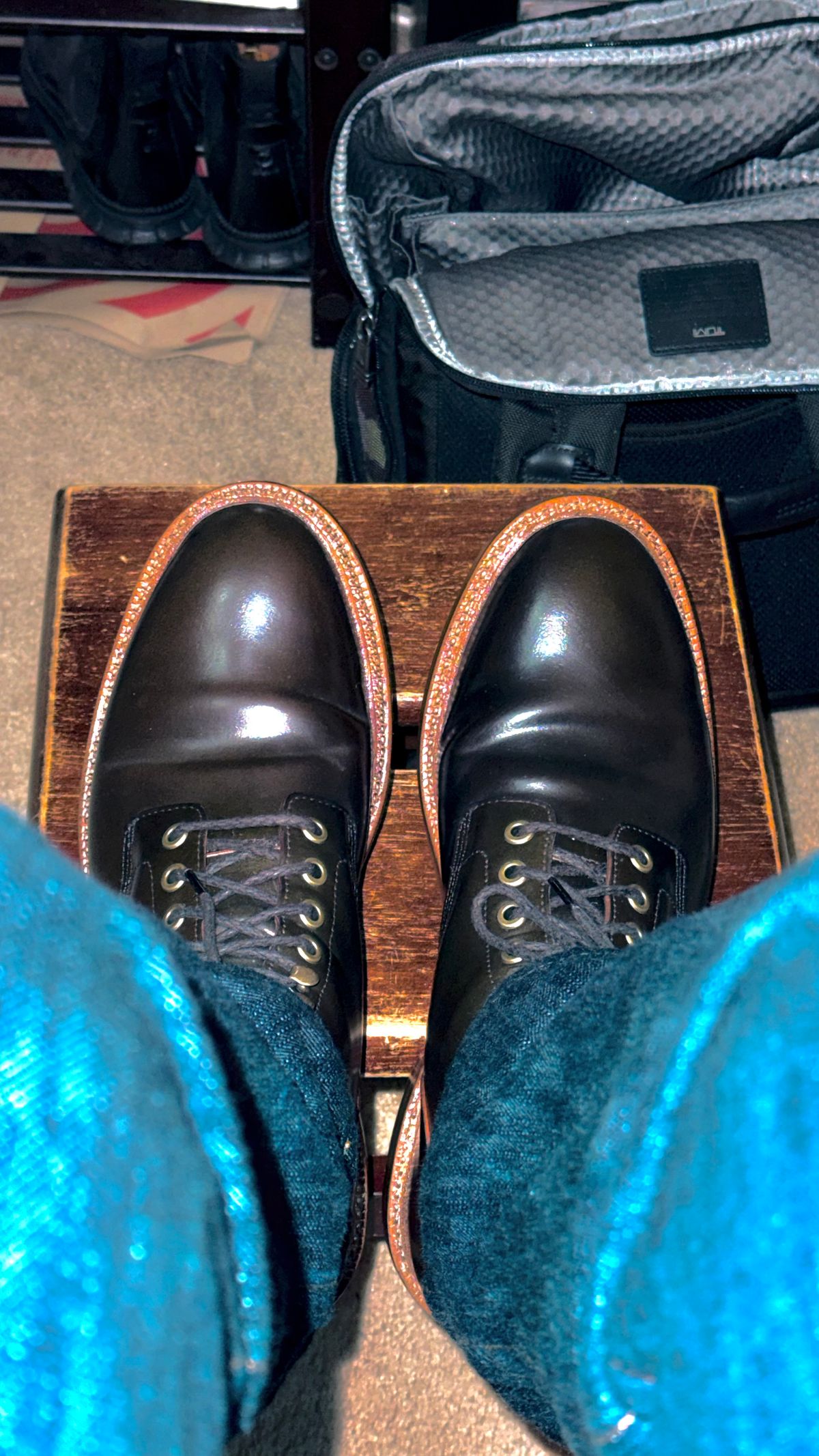 Photo by boots_4_me on October 1, 2025 of the Grant Stone Diesel Boot in Horween Maduro Shell Cordovan.