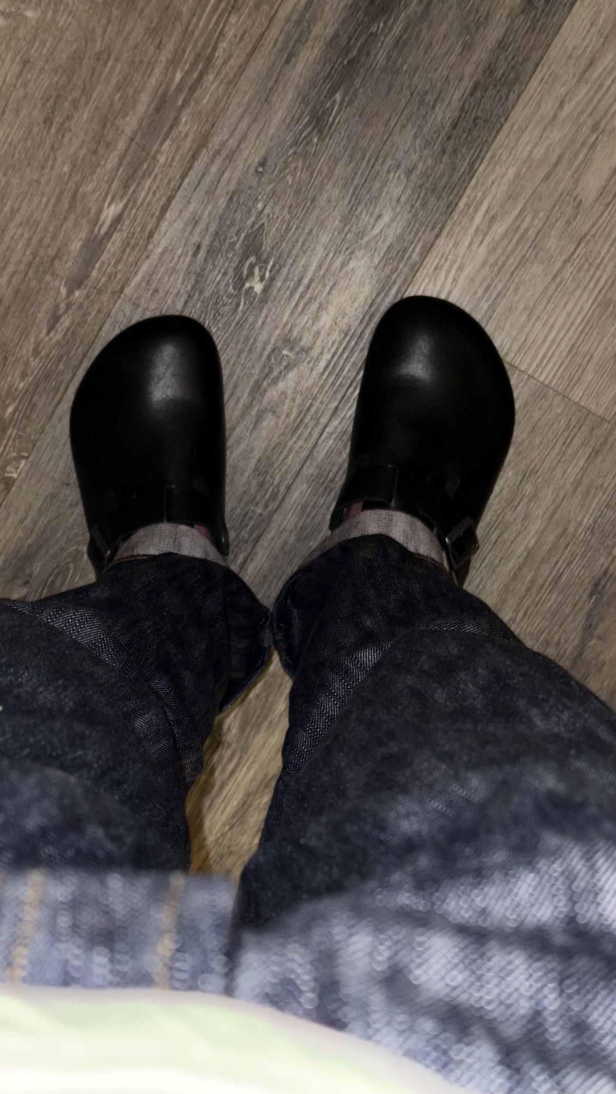 Photo by boots_4_me on July 26, 2025 of the Birkenstock Boston in D'Annonay Black Calf.