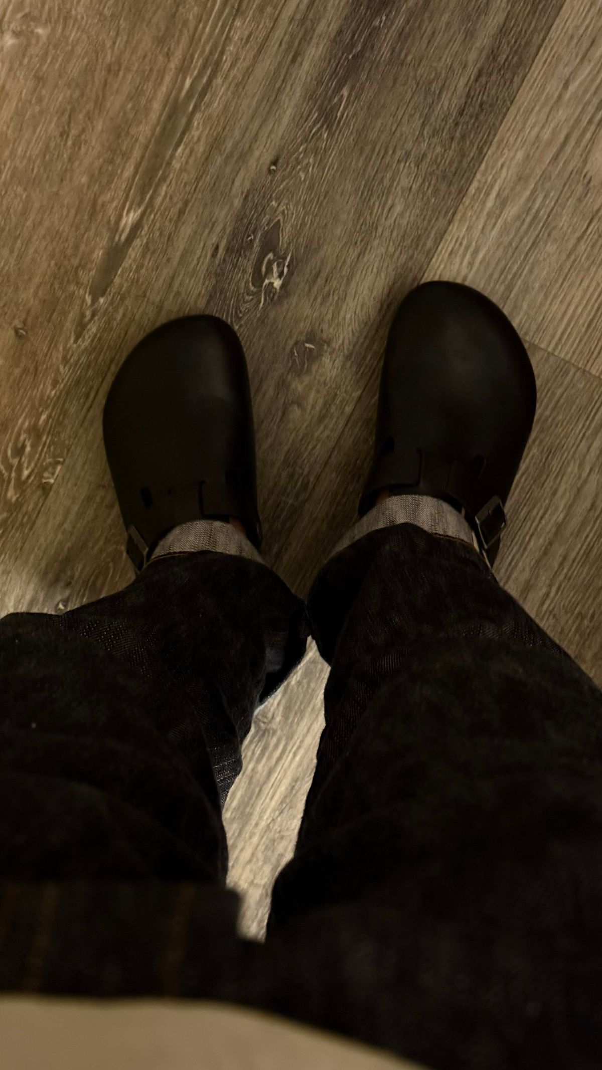 Photo by boots_4_me on July 26, 2025 of the Birkenstock Boston in D'Annonay Black Calf.
