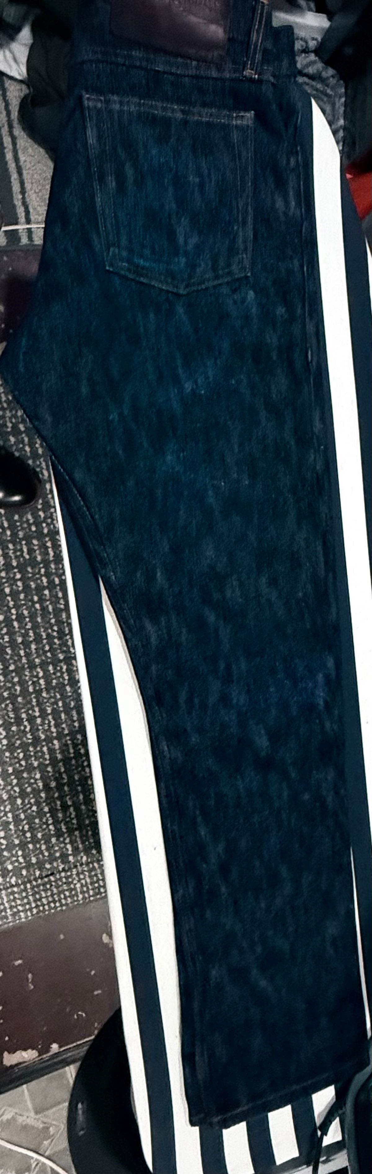 Photo by HeritageWearingPatriot on September 21, 2025 of the Naked & Famous Sakura True Guy Fit in 16oz Selvedge Denim Slubby.