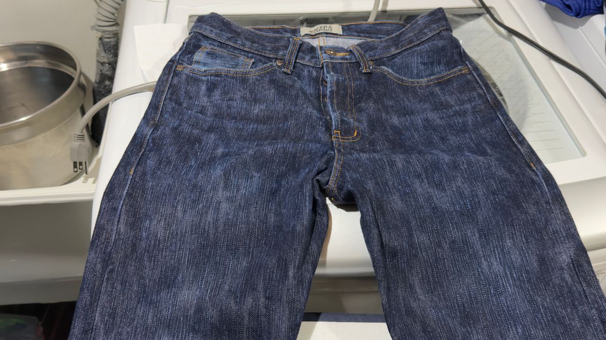 Photo by HeritageWearingPatriot on November 17, 2025 of the Naked & Famous Sakura True Guy Fit in 16oz Selvedge Denim Slubby.