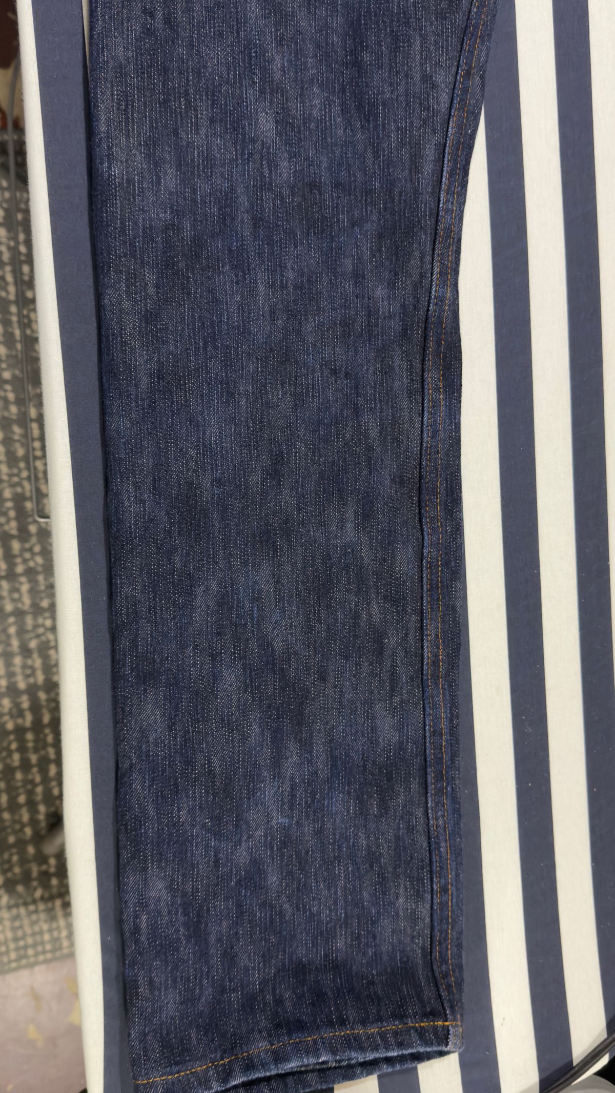 Photo by HeritageWearingPatriot on November 17, 2025 of the Naked & Famous Sakura True Guy Fit in 16oz Selvedge Denim Slubby.