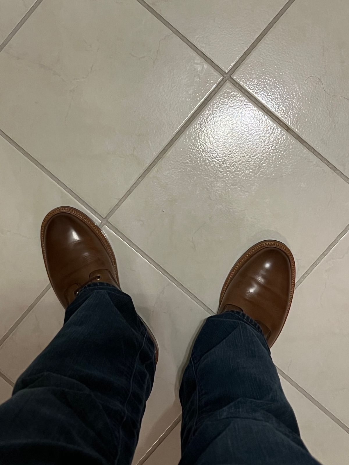 Photo by boots_4_me on July 14, 2023 of the Grant Stone Diesel Boot in Horween Dune Chromexcel.