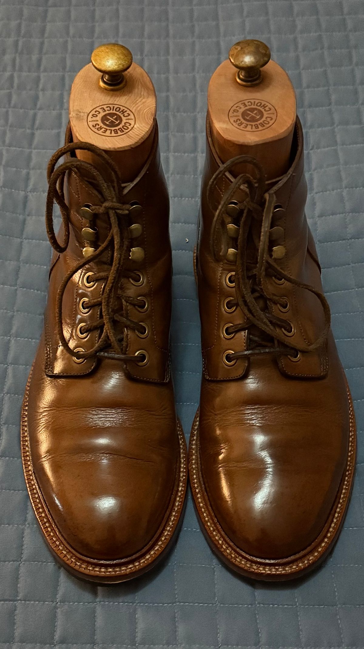 Photo by boots_4_me on November 18, 2024 of the Grant Stone Diesel Boot in Horween Dune Chromexcel.