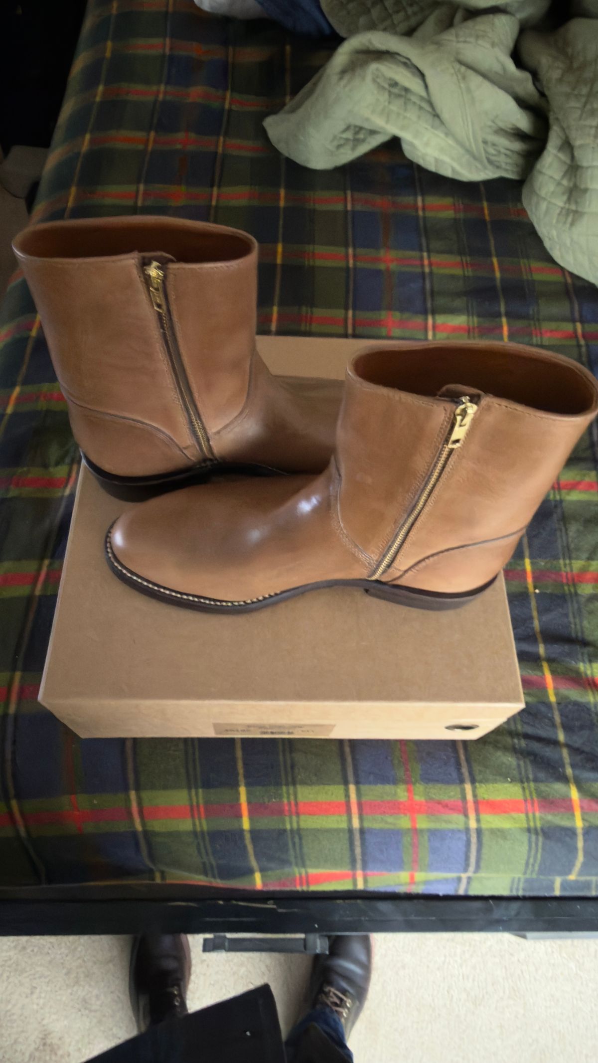 Photo by boots_4_me on February 19, 2026 of the Grant Stone Elias in Horween Dune Chromexcel.