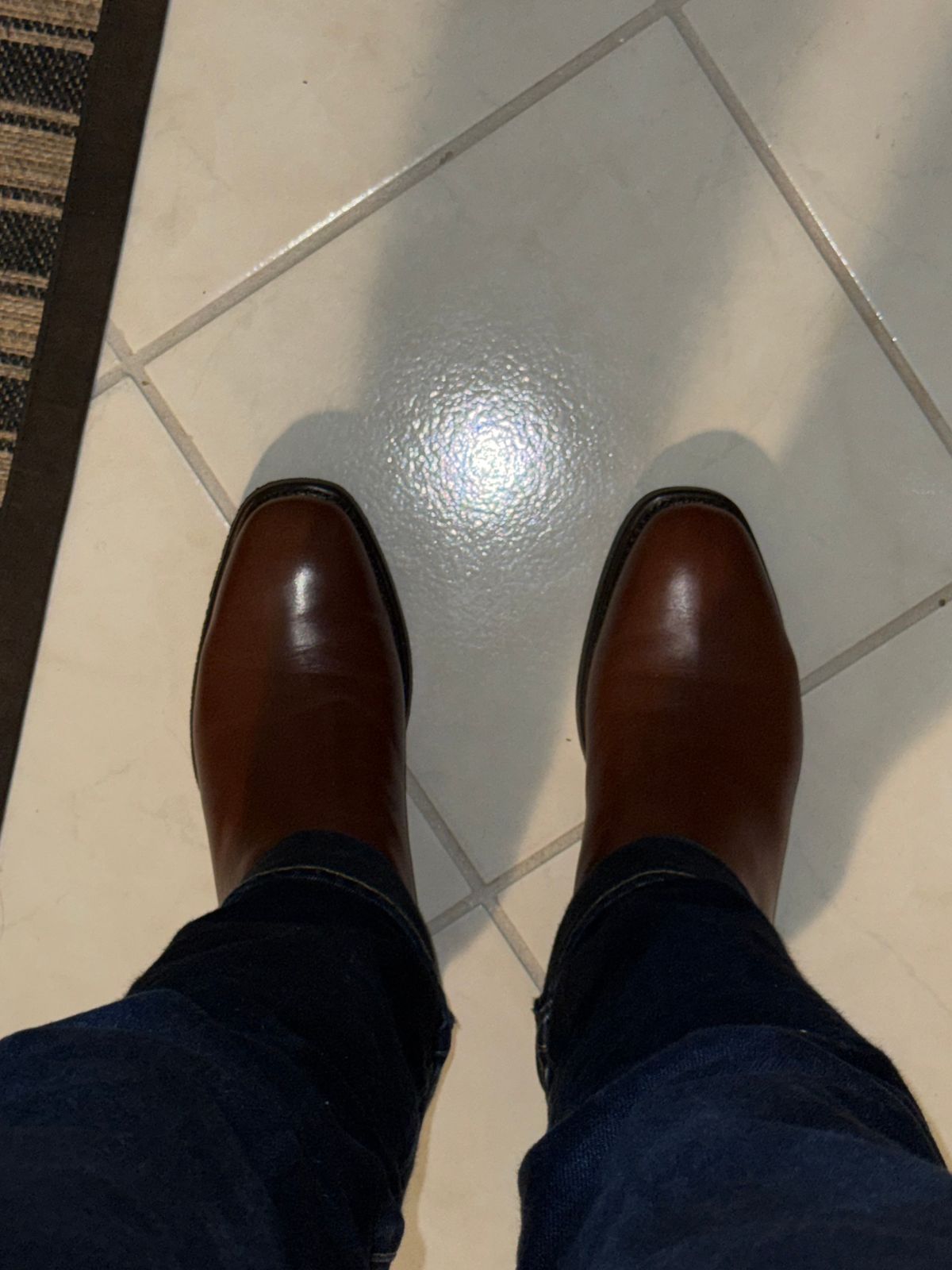 Photo by HeritageWearingPatriot on June 20, 2026 of the R.M. Williams Comfort Craftsman Side Zip Boot in Dark Tan Waxy Pull Up Leather.