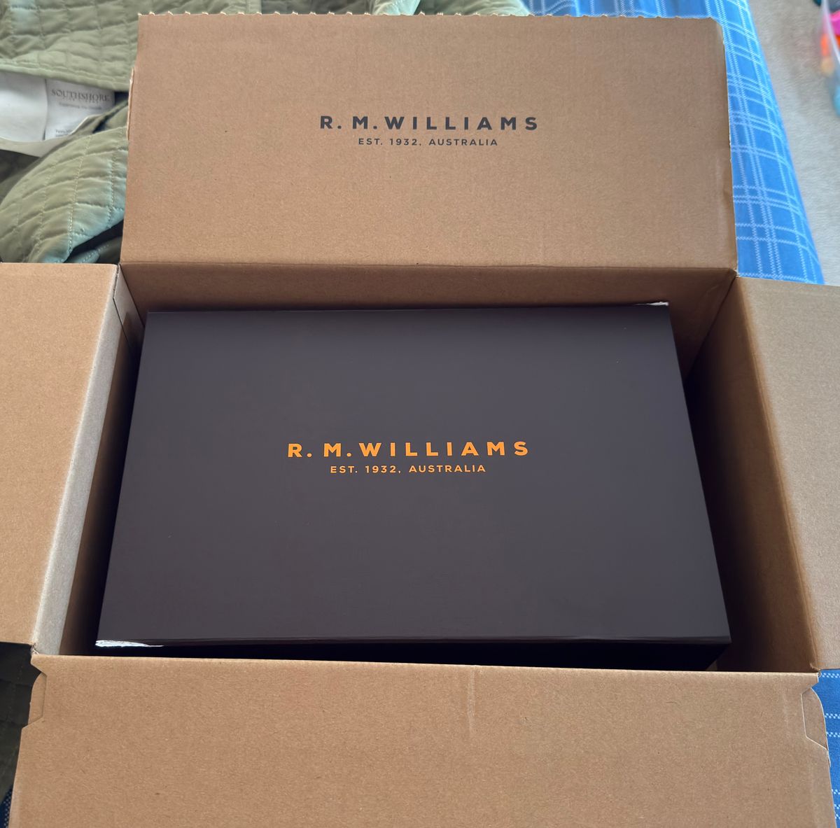 Photo by HeritageWearingPatriot on June 16, 2026 of the R.M. Williams Comfort Craftsman Side Zip Boot in Dark Tan Waxy Pull Up Leather.