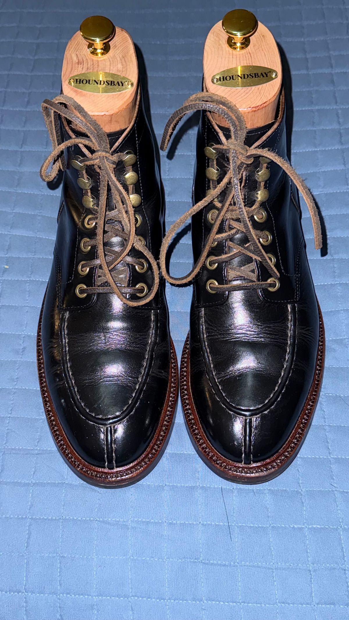 Photo by boots_4_me on November 18, 2024 of the Grant Stone Ottawa Boot in Horween Black Chromexcel.