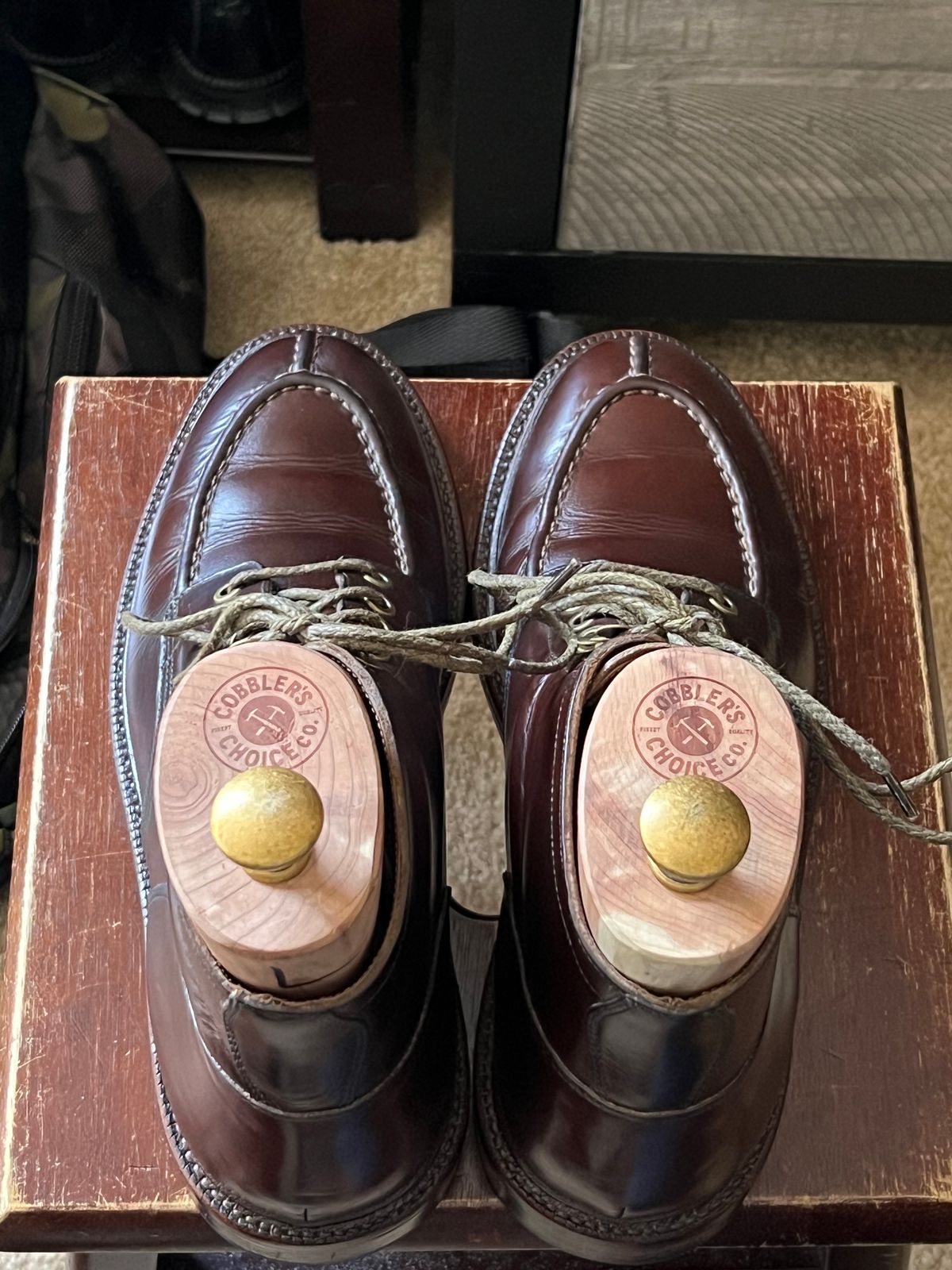 Photo by boots_4_me on July 11, 2023 of the Grant Stone Ottawa Boot in Horween Crimson Chromexcel.