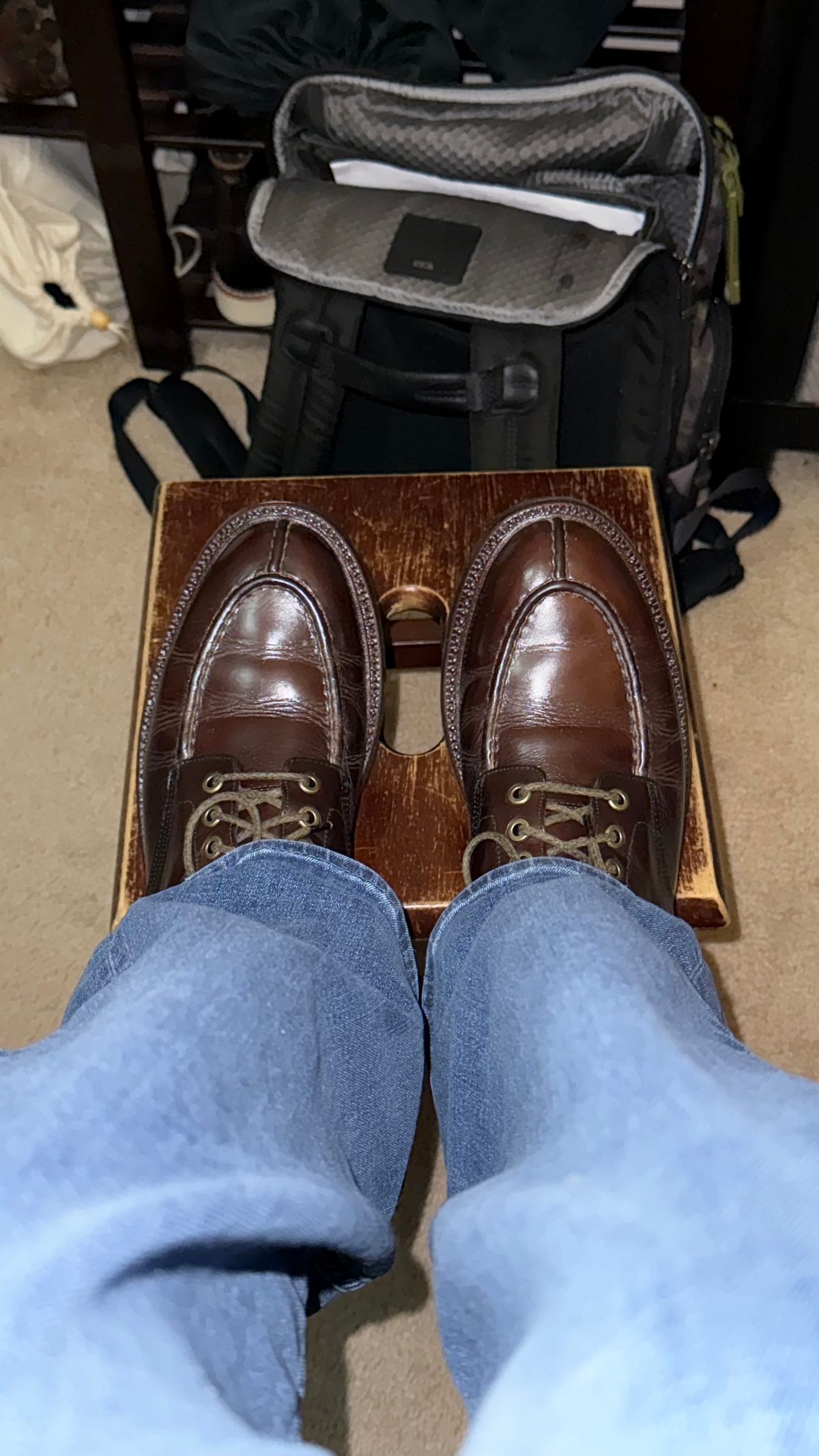 Photo by boots_4_me on January 22, 2025 of the Grant Stone Ottawa Boot in Horween Crimson Chromexcel.