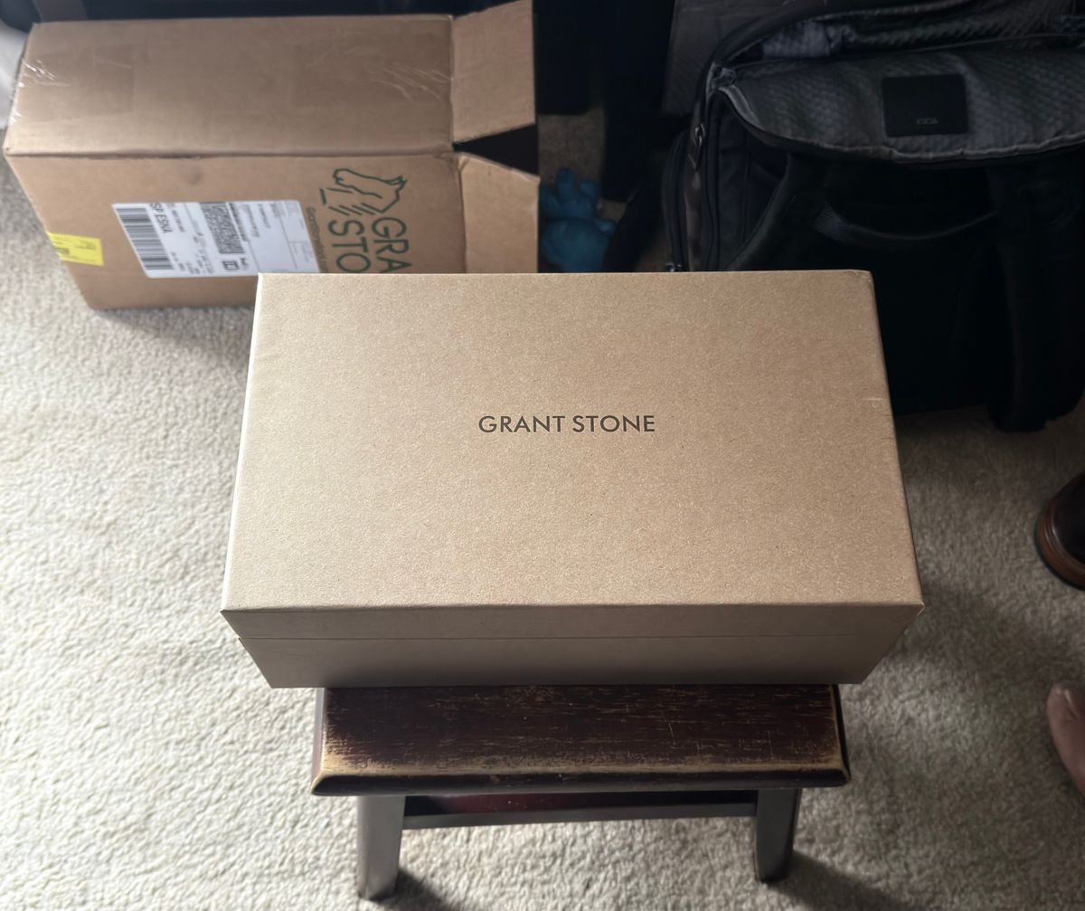 Photo by boots_4_me on September 10, 2025 of the Grant Stone Travelers in C.F. Stead Black Janus Calf Suede.