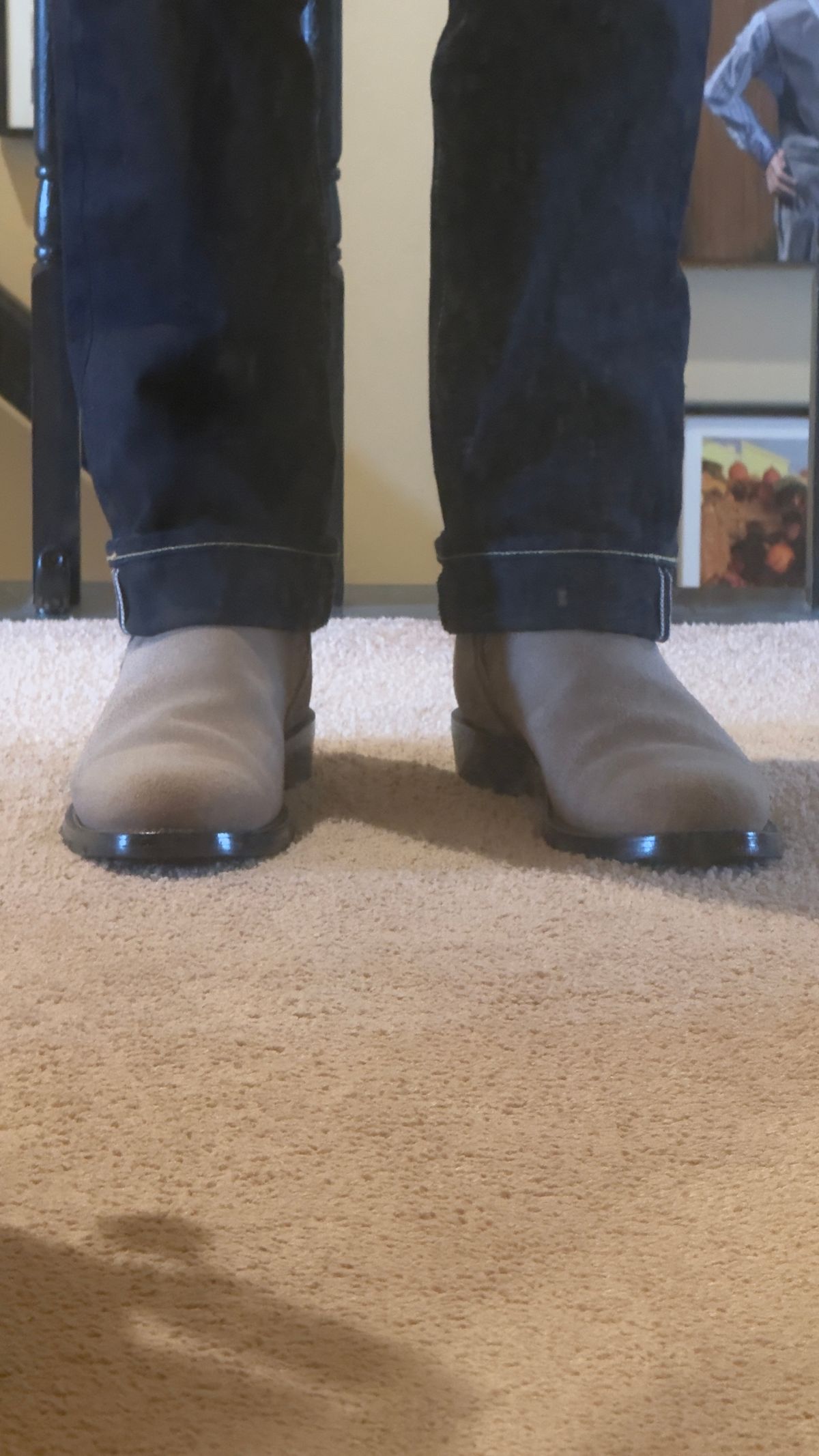 Photo by HeritageWearingPatriot on March 14, 2026 of the Grant Stone Elias in Horween Natural Chromexcel Roughout.