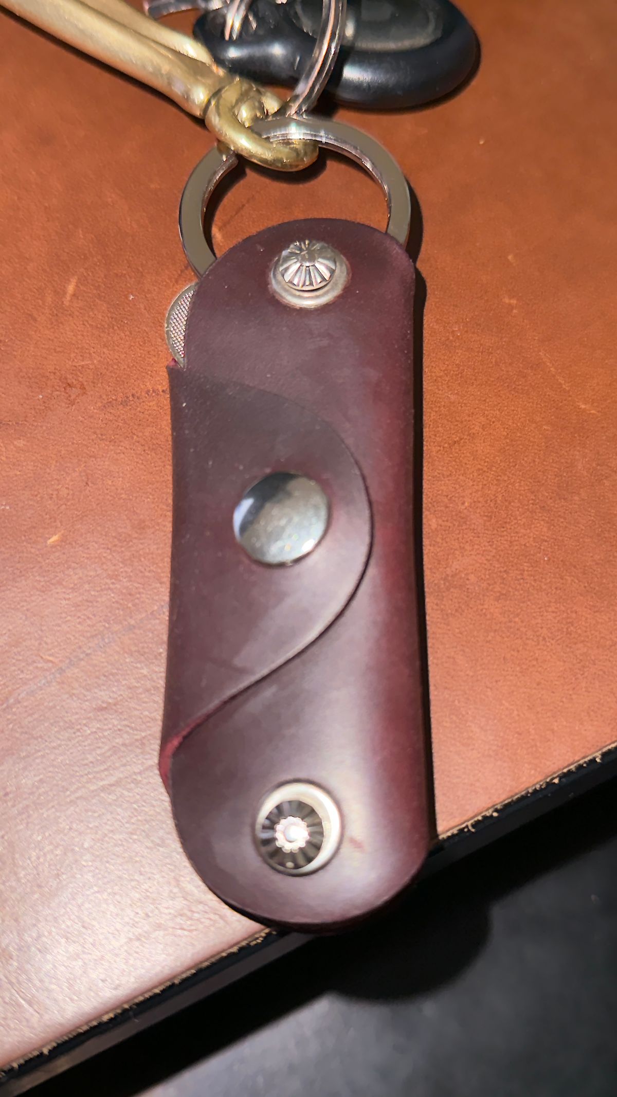 Photo by boots_4_me on November 22, 2025 of the Ashland Leather Key Coffin in Horween Color 8 Shell Cordovan.