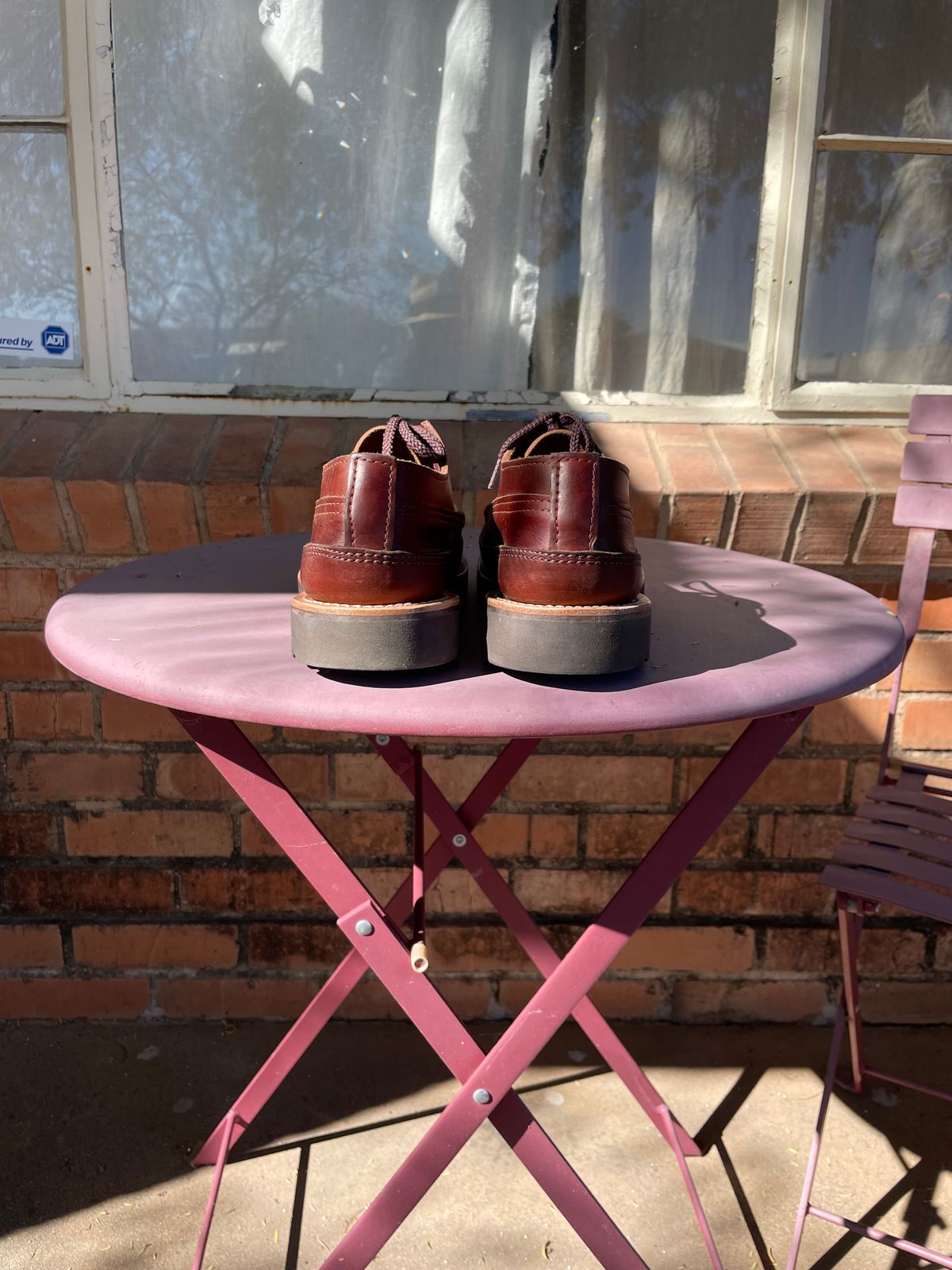 Photo by shakincheese on November 1, 2025 of the Russell Moccasin Co. Fishing Oxford in Seidel British Tan Double Shot.