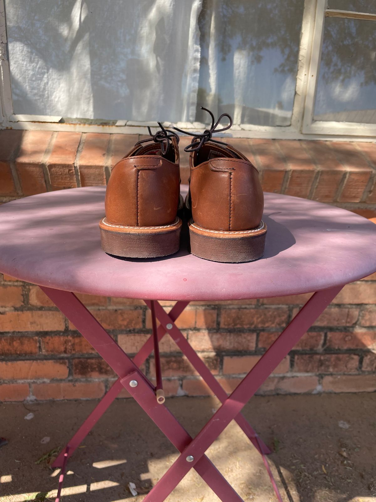 Photo by shakincheese on October 5, 2025 of the Red Wing Foreman Oxford in S.B. Foot Amber Harness.