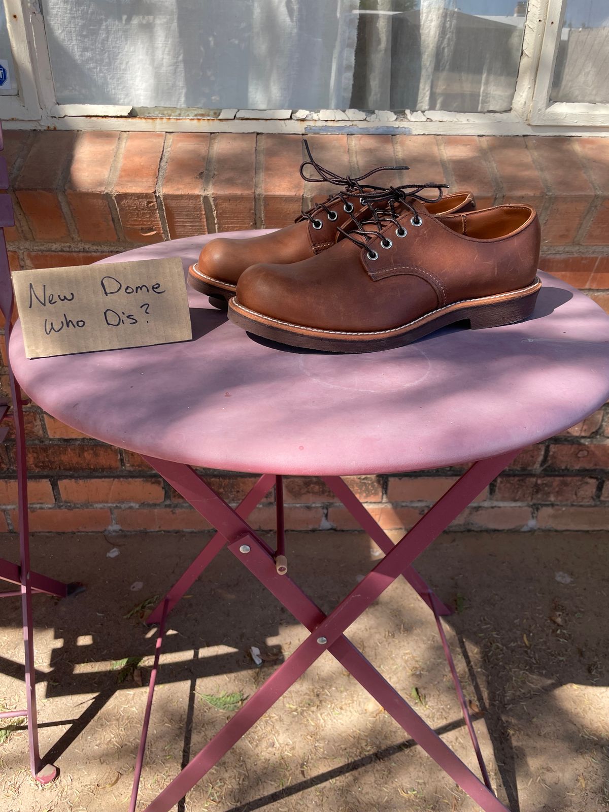Photo by shakincheese on October 5, 2025 of the Red Wing Foreman Oxford in S.B. Foot Amber Harness.