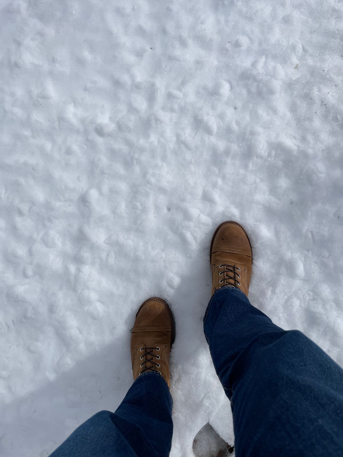 Photo by couchpotato on February 2, 2025 of the Red Wing Iron Ranger in S.B. Foot Hawthorne Muleskinner.