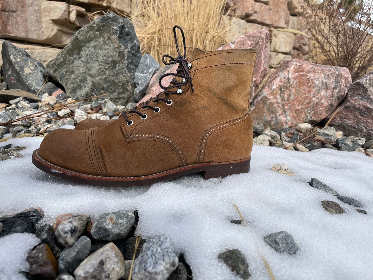 Photo by couchpotato on February 2, 2025 of the Red Wing Iron Ranger in S.B. Foot Hawthorne Muleskinner.