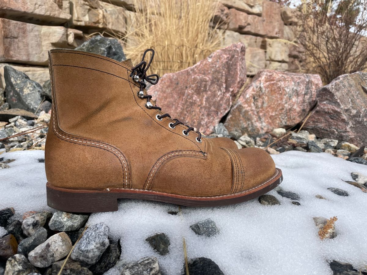 Photo by couchpotato on February 2, 2025 of the Red Wing Iron Ranger in S.B. Foot Hawthorne Muleskinner.