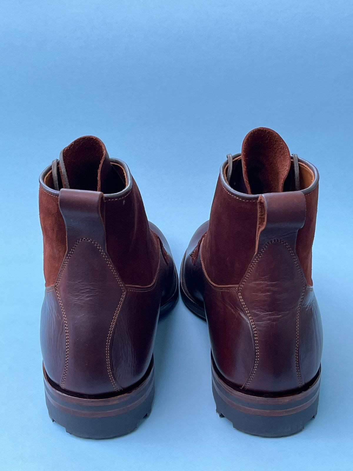 Photo by rickdawg on November 1, 2023 of the Viberg Country Boot in C.F. Stead Polo Brown Classic Oiled Shoulder.