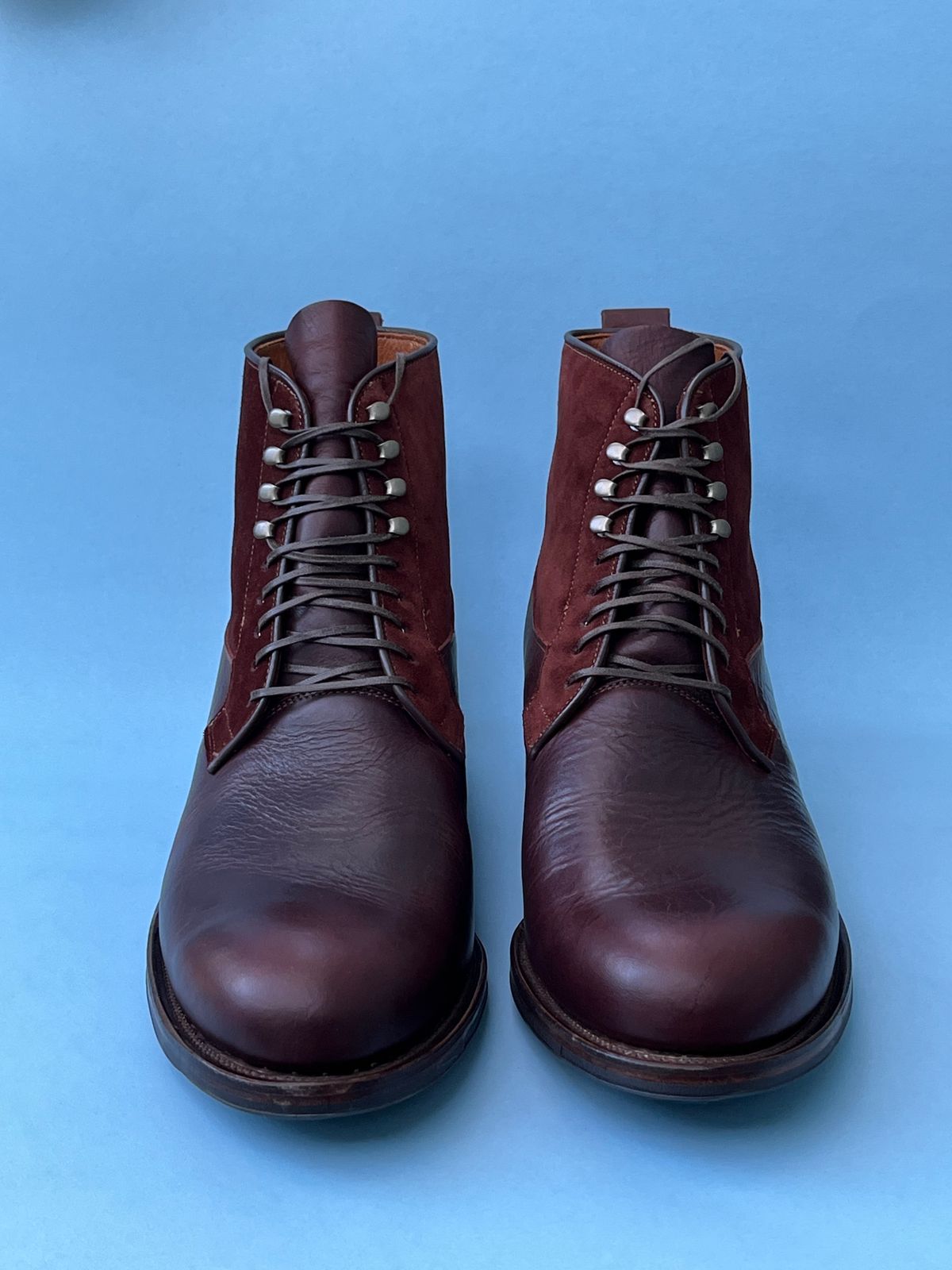 Photo by rickdawg on November 1, 2023 of the Viberg Country Boot in C.F. Stead Polo Brown Classic Oiled Shoulder.
