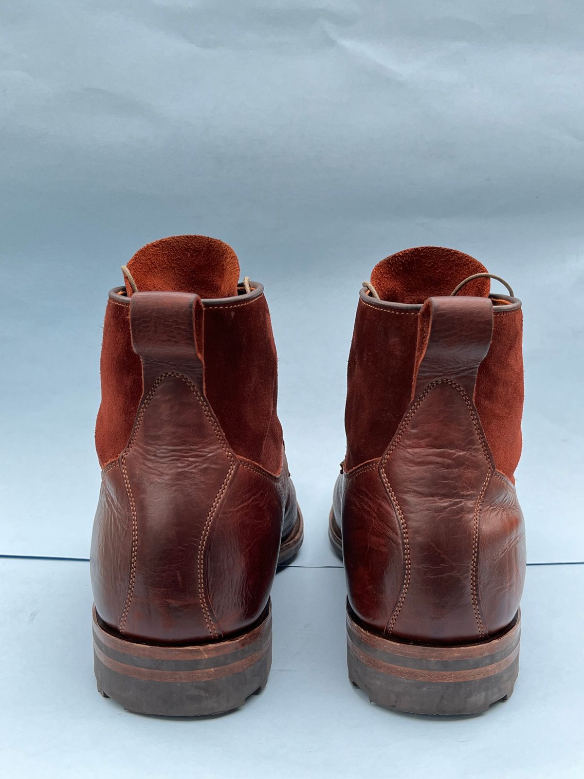 Photo by rickdawg on December 5, 2023 of the Viberg Country Boot in C.F. Stead Polo Brown Classic Oiled Shoulder.