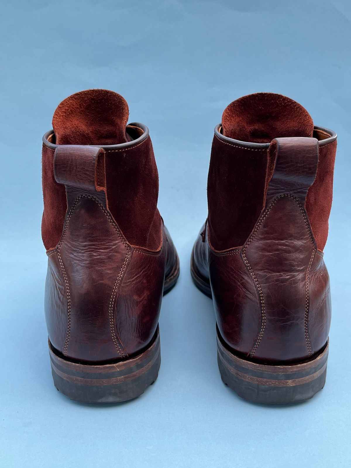 Photo by rickdawg on January 2, 2024 of the Viberg Country Boot in C.F. Stead Polo Brown Classic Oiled Shoulder.