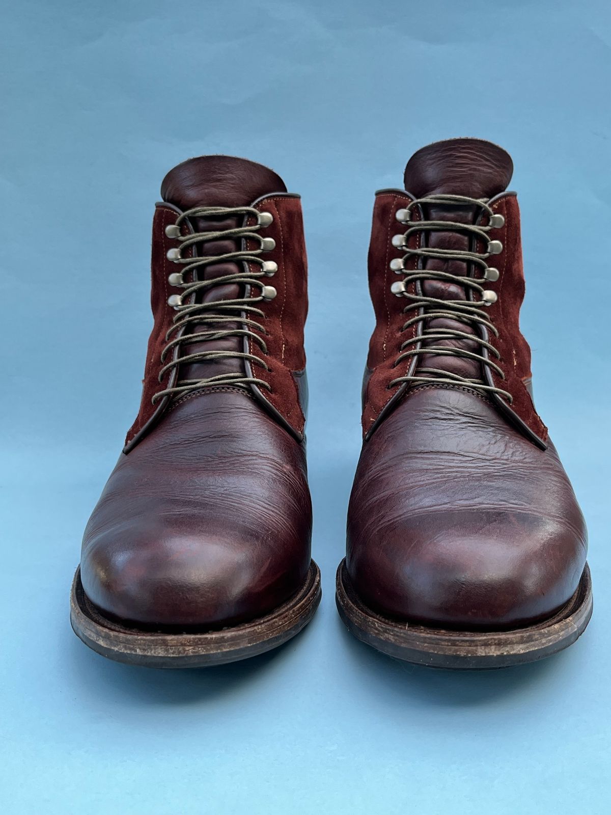 Photo by rickdawg on January 2, 2024 of the Viberg Country Boot in C.F. Stead Polo Brown Classic Oiled Shoulder.