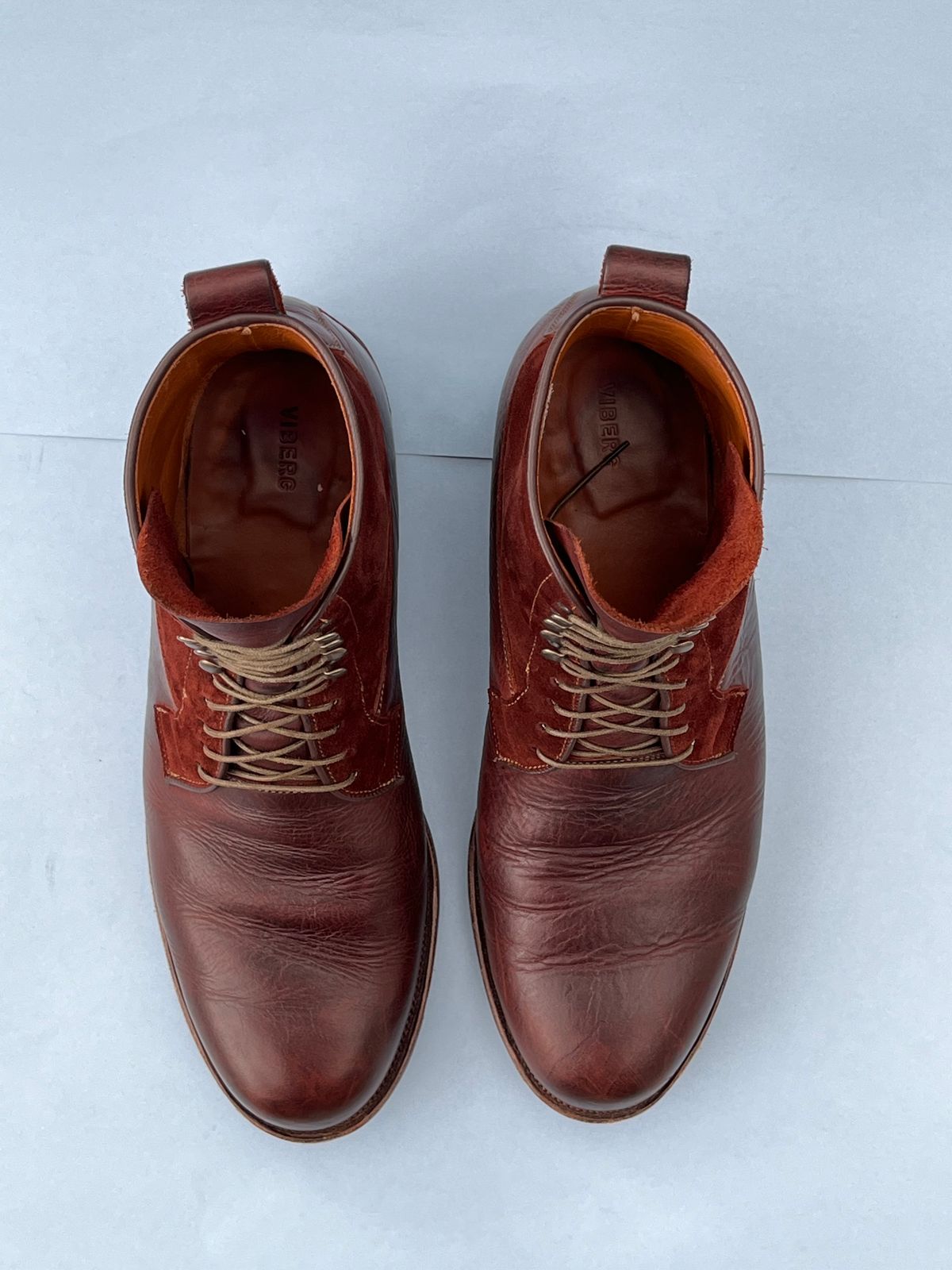 Photo by rickdawg on February 5, 2024 of the Viberg Country Boot in C.F. Stead Polo Brown Classic Oiled Shoulder.