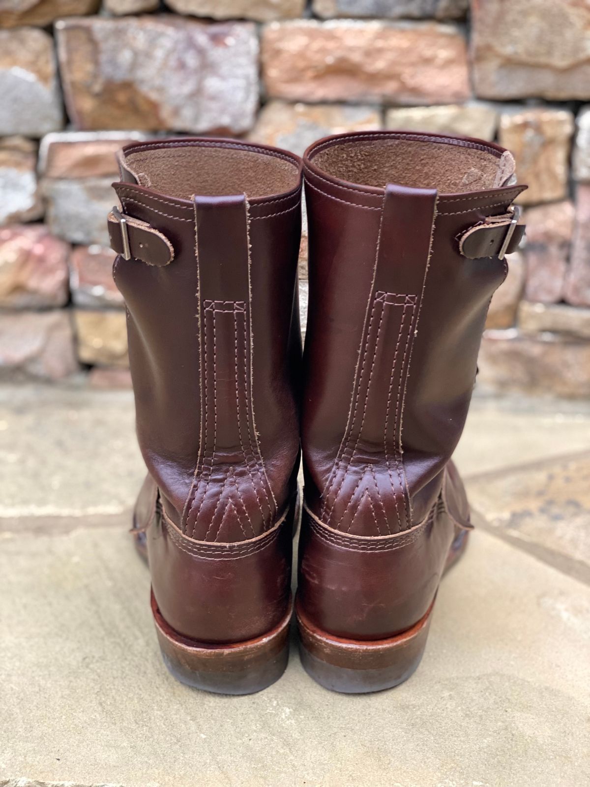 Photo by nathanjcreel on January 3, 2024 of the Wesco Boss Engineer Boot in Horween Brown Chromexcel.
