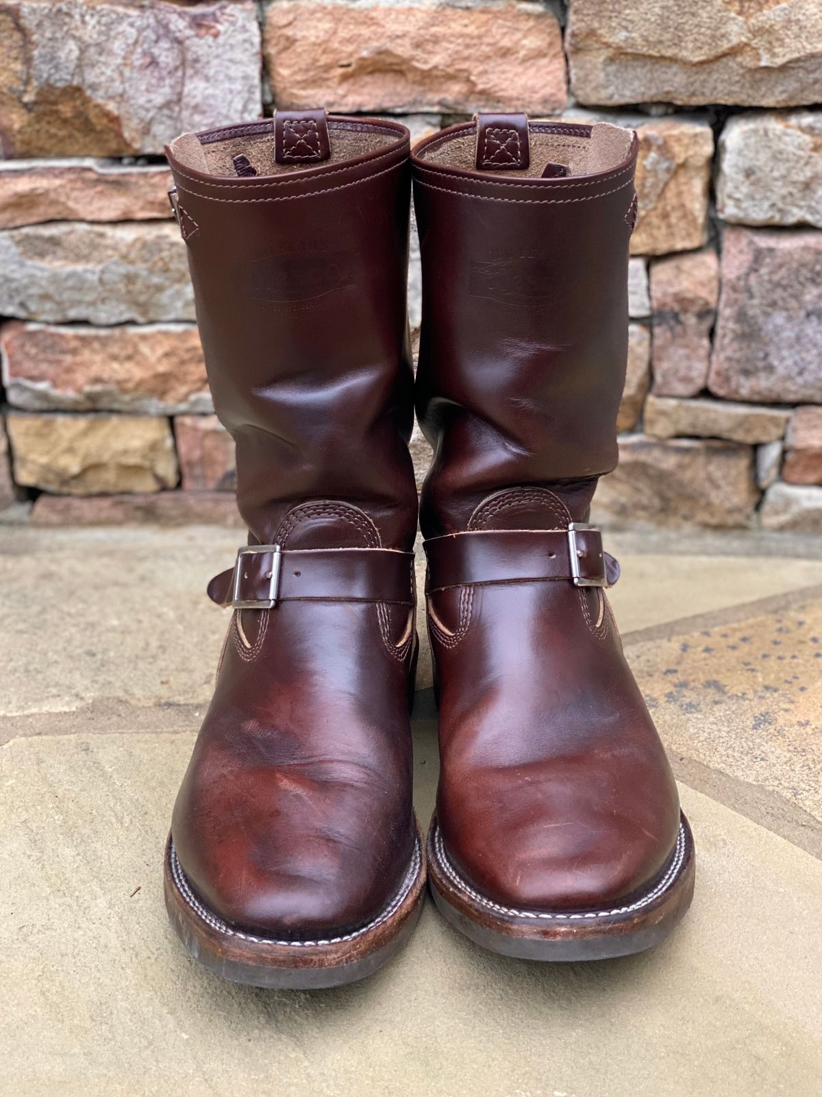 Photo by nathanjcreel on January 3, 2024 of the Wesco Boss Engineer Boot in Horween Brown Chromexcel.