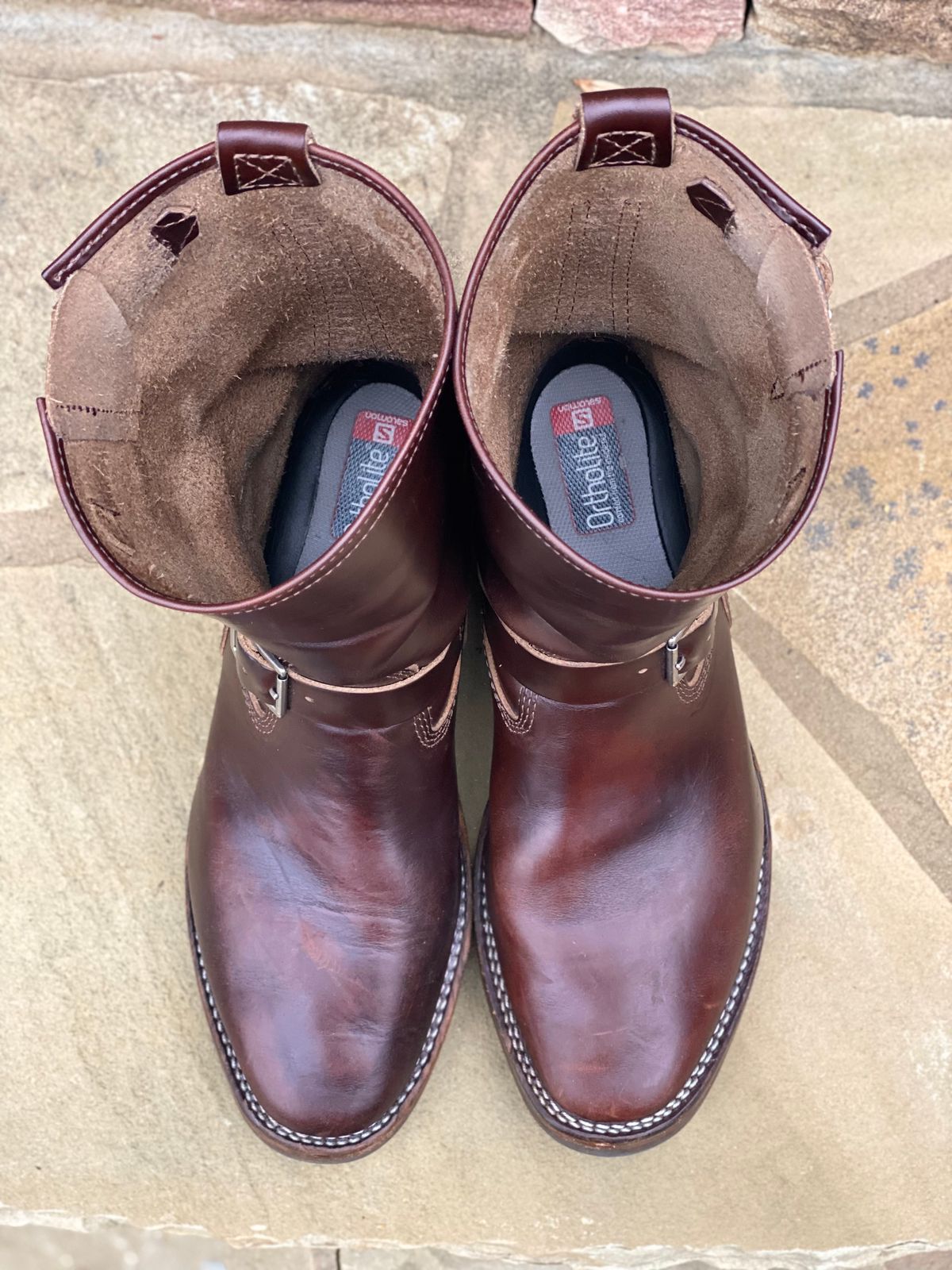Photo by nathanjcreel on January 3, 2024 of the Wesco Boss Engineer Boot in Horween Brown Chromexcel.