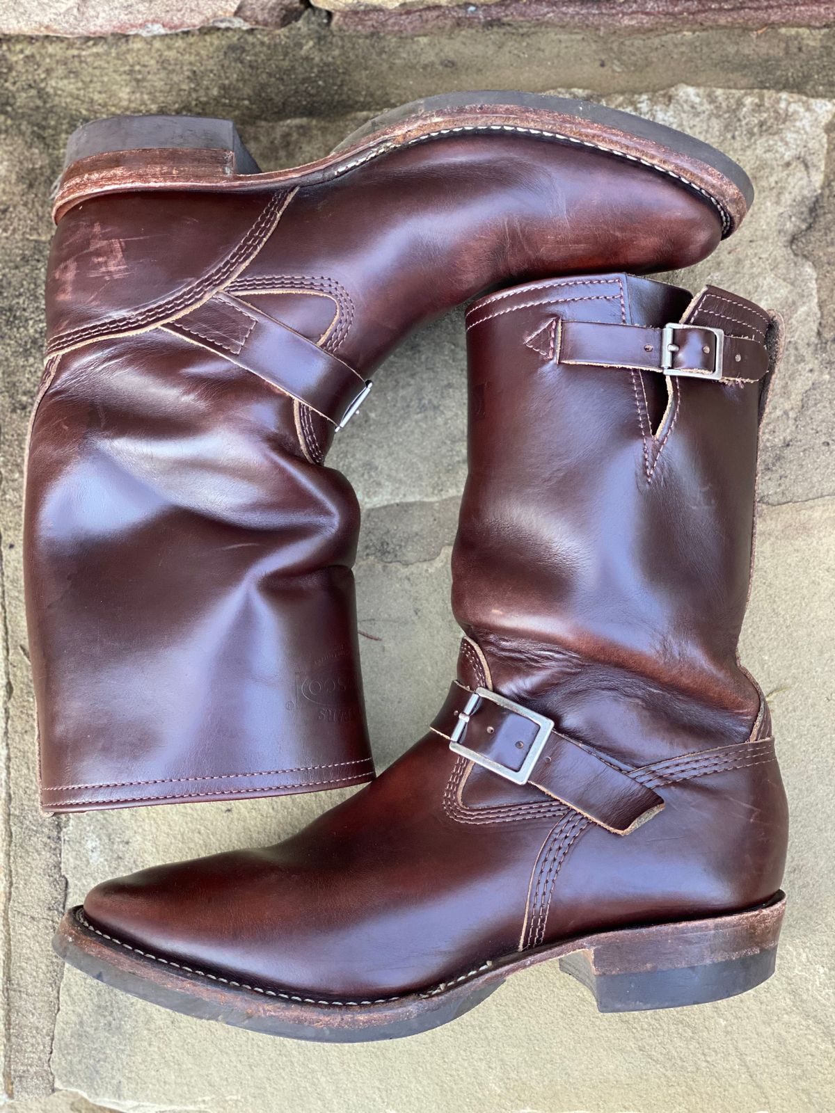 Photo by nathanjcreel on March 3, 2024 of the Wesco Boss Engineer Boot in Horween Brown Chromexcel.