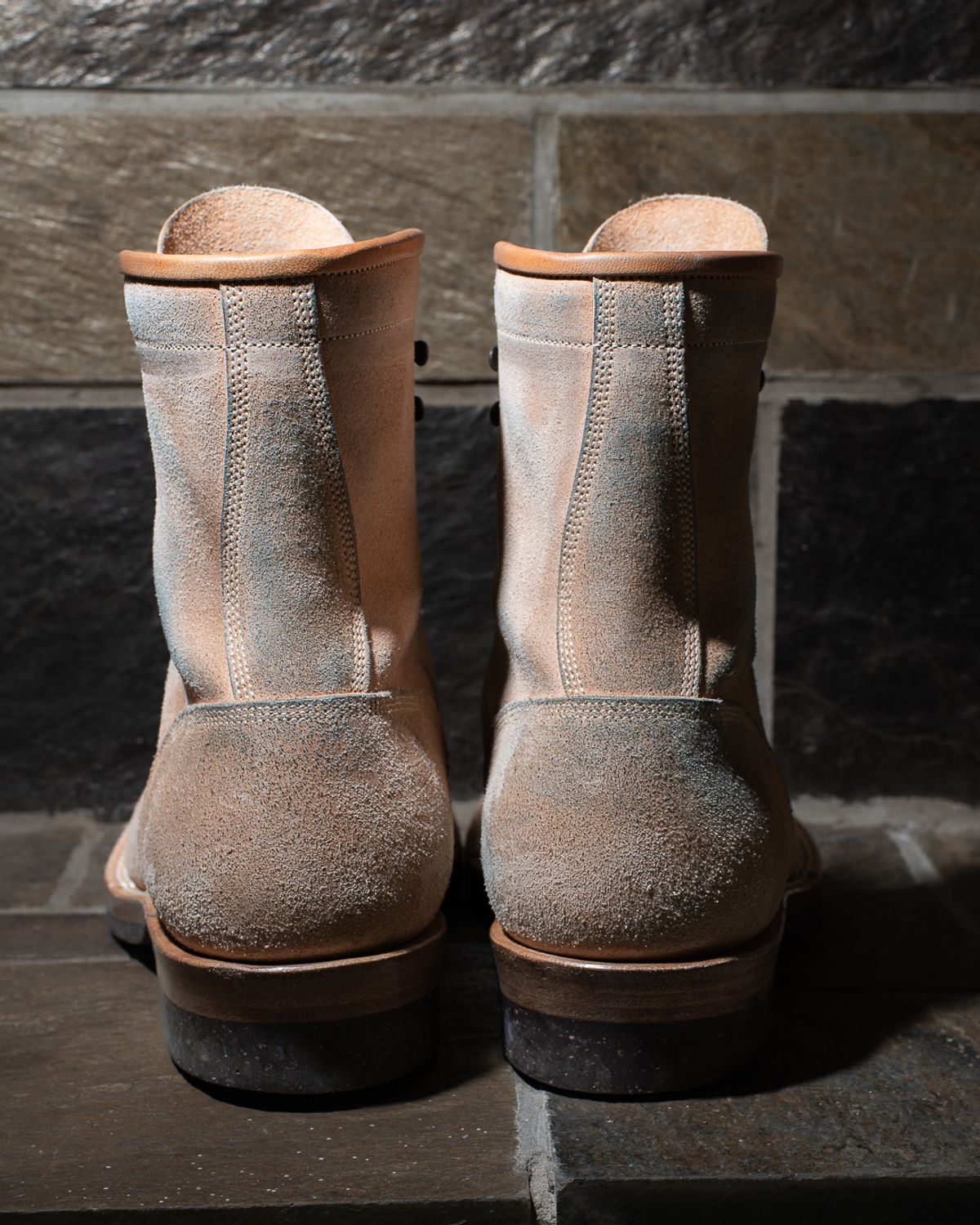 Photo by heritage_by_niels on January 3, 2026 of the Onderhoud SVC02 Packer Boot in Maryam Natural Horsebutt Roughout.