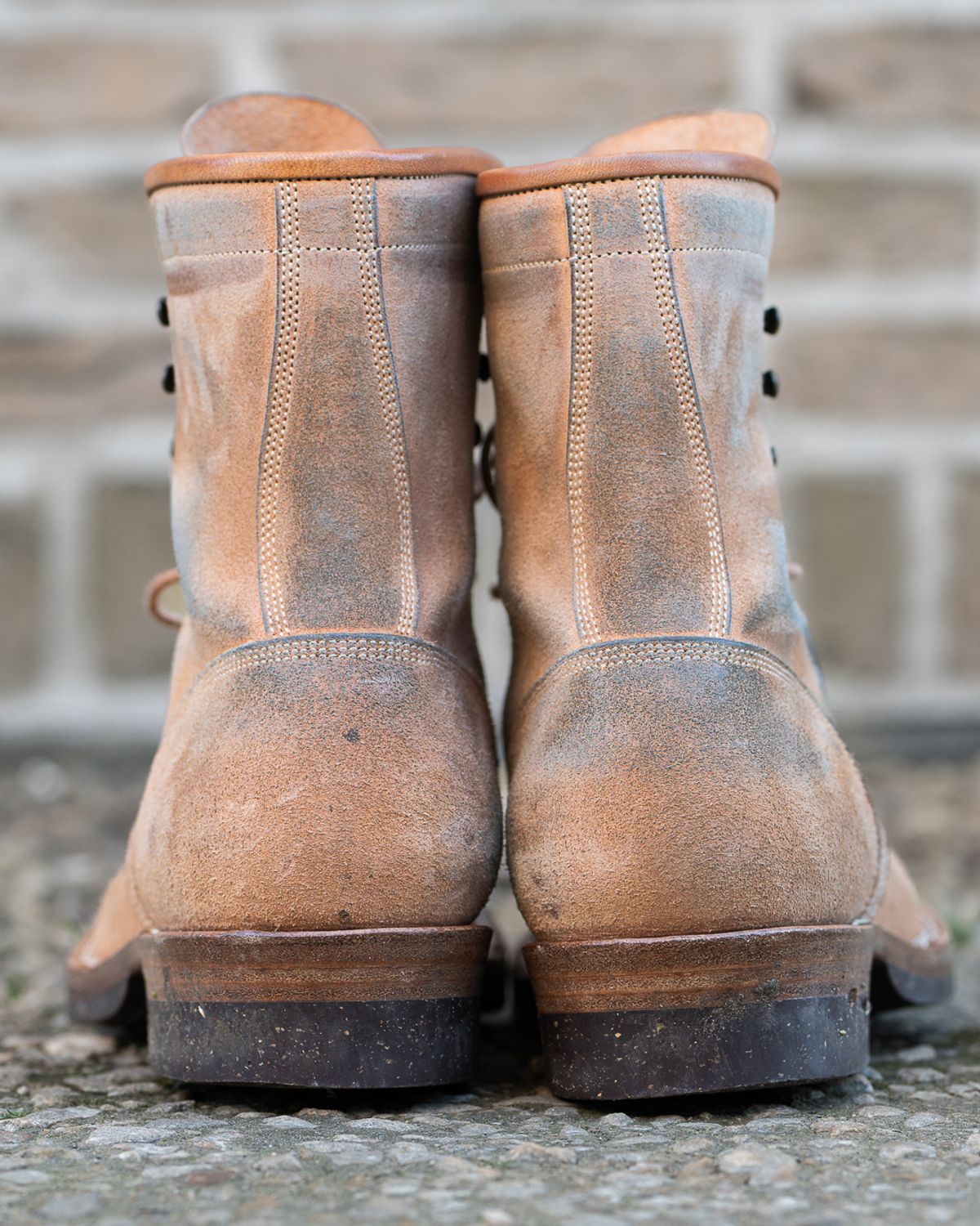 Photo by heritage_by_niels on March 2, 2026 of the Onderhoud SVC02 Packer Boot in Maryam Natural Horsebutt Roughout.