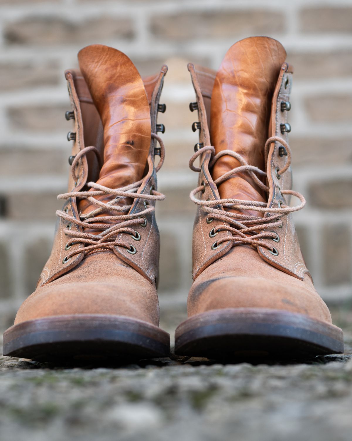 Photo by heritage_by_niels on March 2, 2026 of the Onderhoud SVC02 Packer Boot in Maryam Natural Horsebutt Roughout.