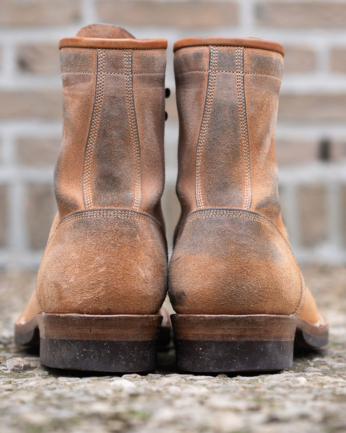 Photo by heritage_by_niels on April 4, 2026 of the Onderhoud SVC02 Packer Boot in Maryam Natural Horsebutt Roughout.