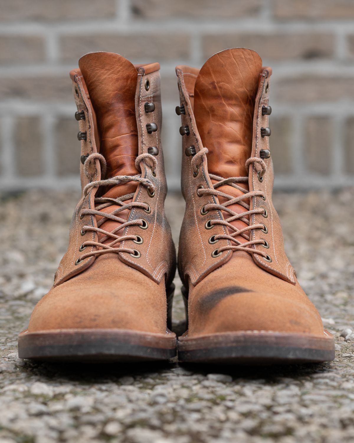 Photo by heritage_by_niels on April 4, 2026 of the Onderhoud SVC02 Packer Boot in Maryam Natural Horsebutt Roughout.