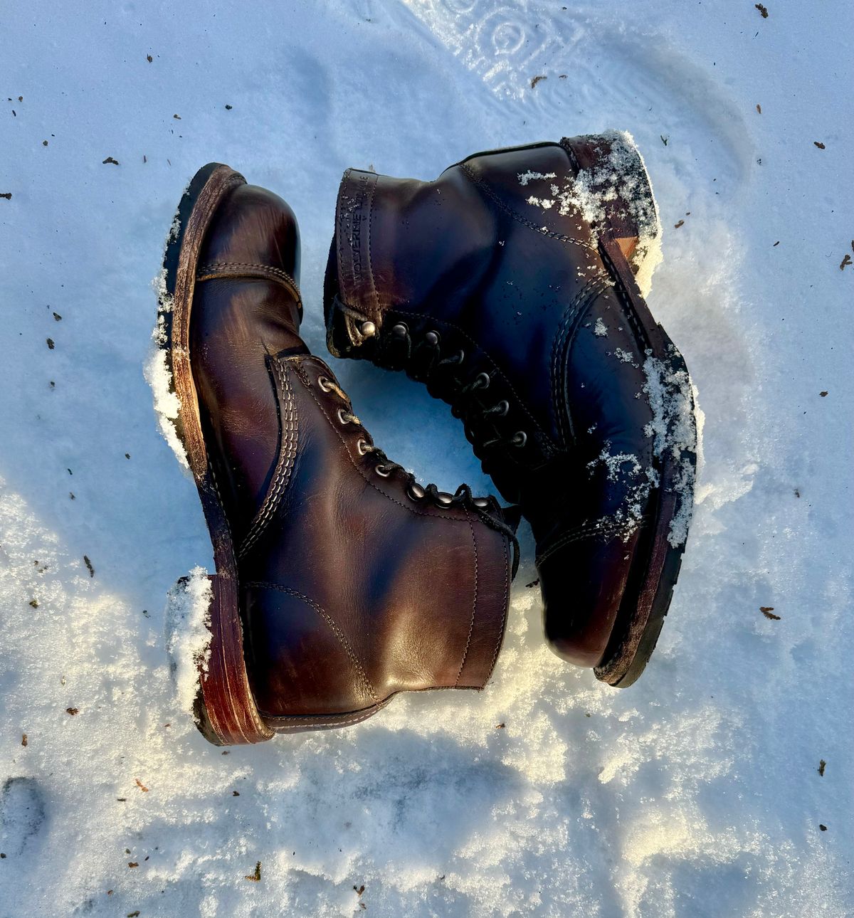 Photo by 12xubywire on January 2, 2024 of the Wolverine 1000 Mile Cap-Toe Boot in Horween Brown Chromexcel.