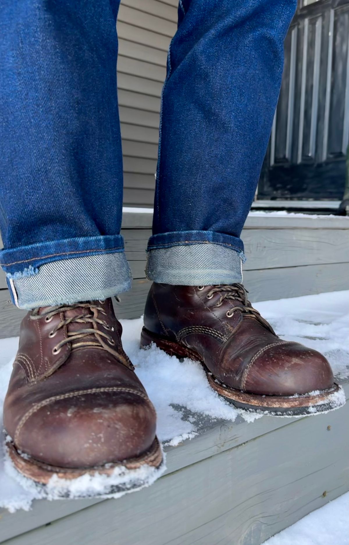Photo by 12xubywire on February 2, 2024 of the Wolverine 1000 Mile Cap-Toe Boot in Horween Brown Chromexcel.