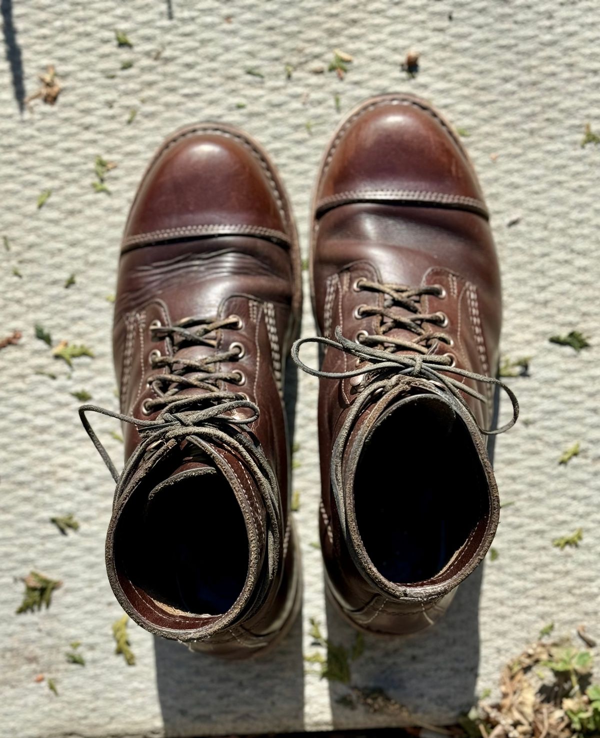 Photo by 12xubywire on March 2, 2024 of the Wolverine 1000 Mile Cap-Toe Boot in Horween Brown Chromexcel.