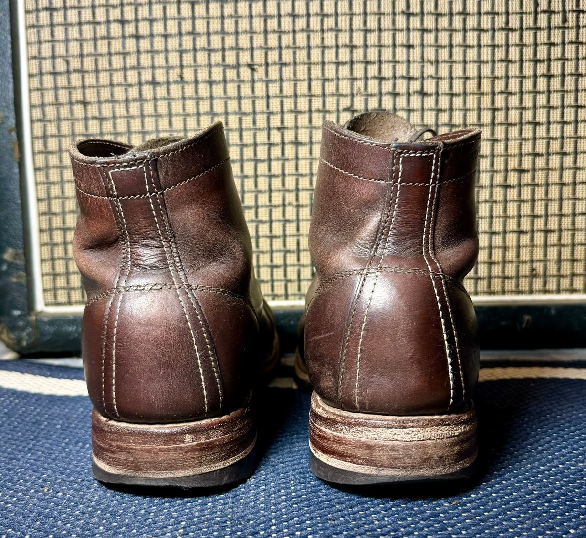 Photo by 12xubywire on April 5, 2024 of the Wolverine 1000 Mile Cap-Toe Boot in Horween Brown Chromexcel.