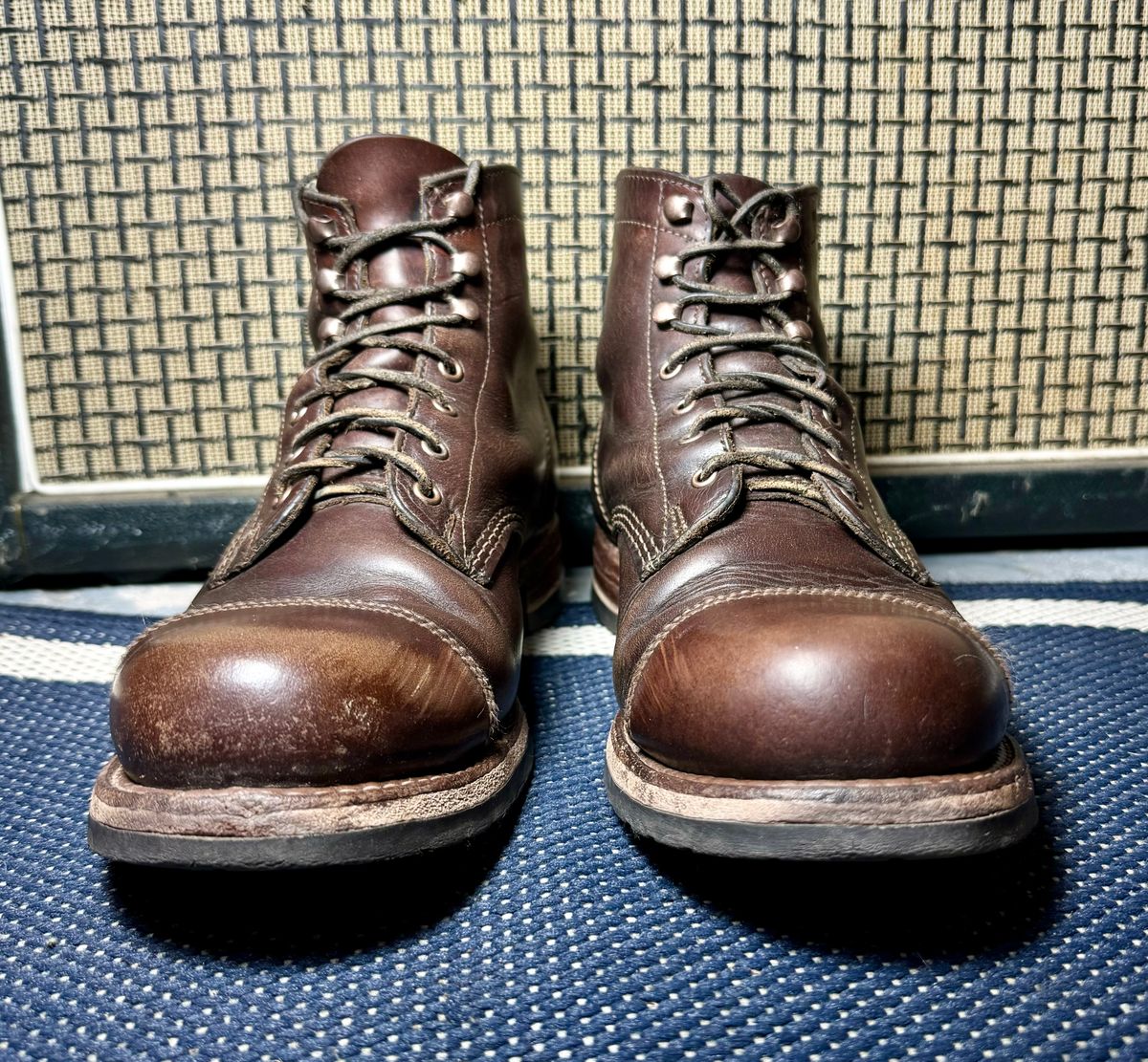 Photo by 12xubywire on April 5, 2024 of the Wolverine 1000 Mile Cap-Toe Boot in Horween Brown Chromexcel.
