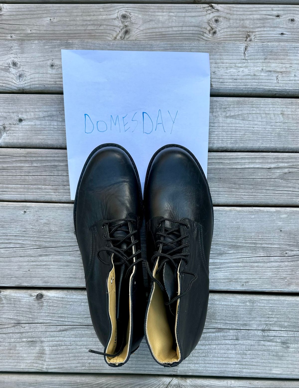 Photo by 12xubywire on October 3, 2024 of the Unkown RCMP Drill boots in Chrome Tanned Steerhide.